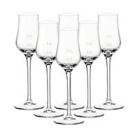 GRAPPAGLÄSER MIT FÜLLSTRICHEN Puccini Gastro-Edition transparent 2 & 4 cl 6er Set - Transparent, Glas (0.04L) - Leonardo Living