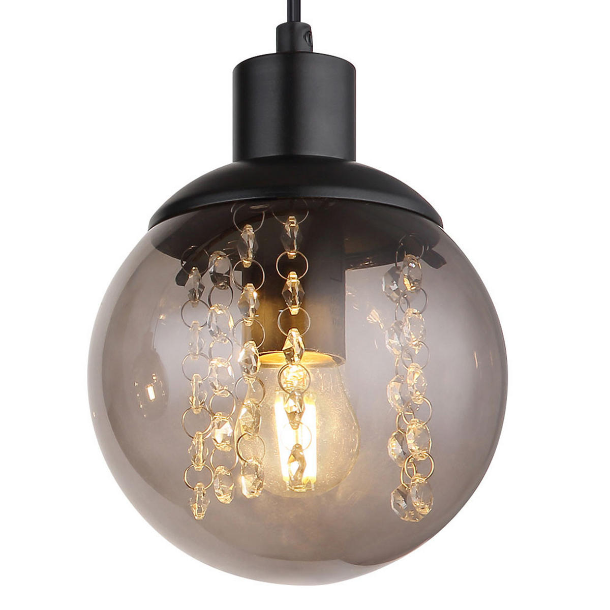 HÄNGELEUCHTE Richard Holz Grau - Grau, Holz (78/15/120cm) - Globo Lighting