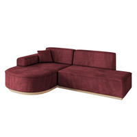 ECKSOFA Ottomane Links ARRIO-L1 - 243x171x83 cm Bordeauxrot - Bordeaux, Holzwerkstoff/Textil (243/171cm) - ALTDECOR
