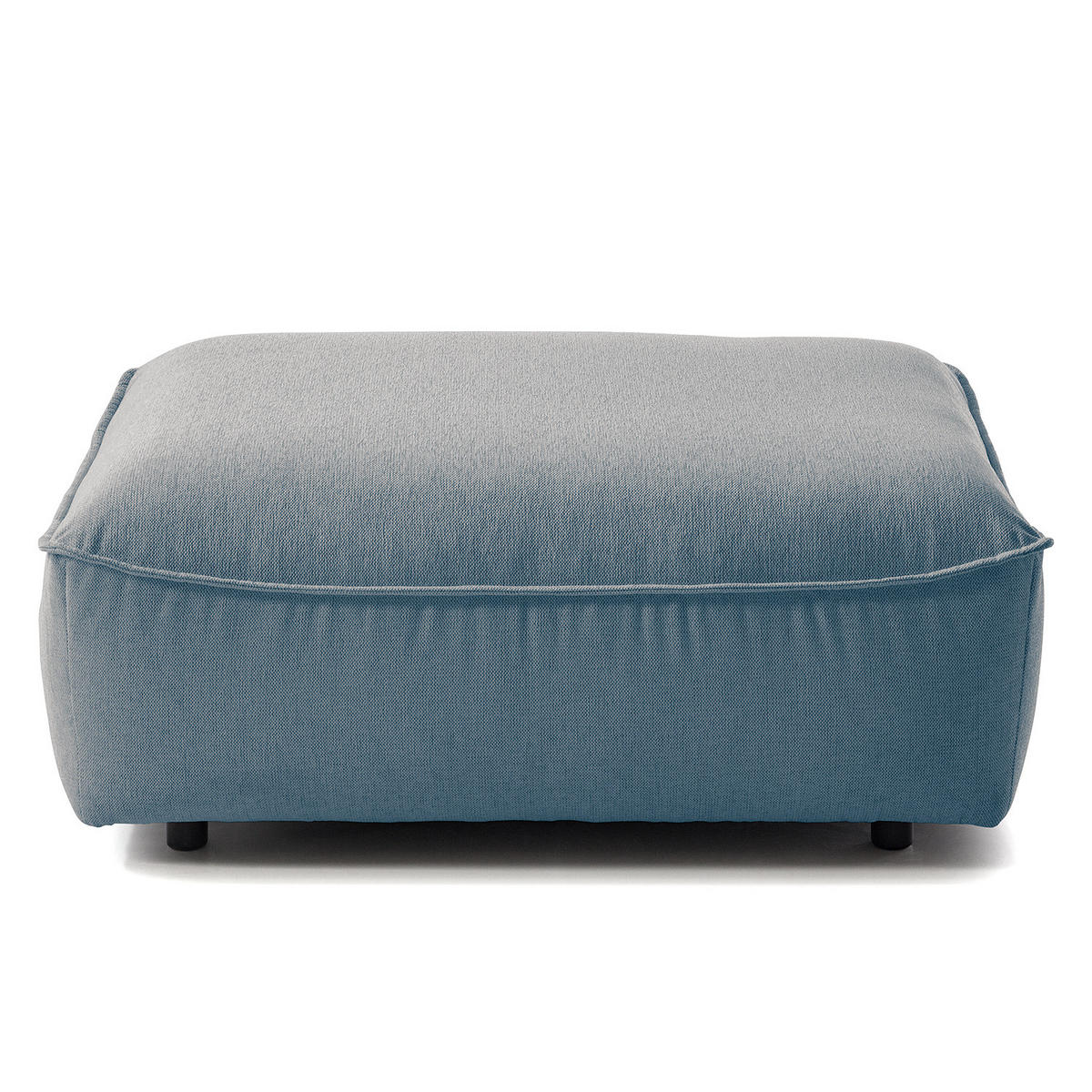 POLSTERHOCKER - Blau/Schwarz, Holz/Kunststoff (103/42/90cm) - home24