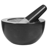 MÖRSER-SET (2-teilig) Stonehenge - Grau, Stein (16/8/8cm) - Butlers