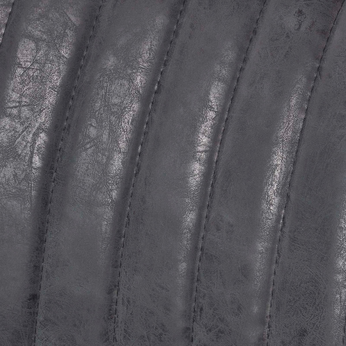 BARSTUHL Ascot, Kunstleder mit Rückenlehne - Schwarz, Textil (54/97/47cm) - Homescapes