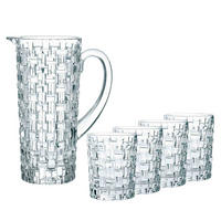 BECHER- UND KRUG-SET Bossa Nova transparent 5-tlg. - Transparent, Glas - Nachtmann