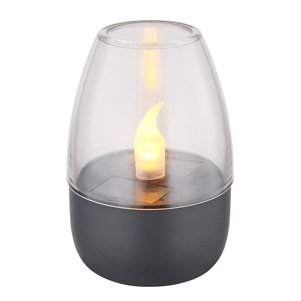 LED AUSSENLEUCHTE Edelstahl Grau - Grau, Kunststoff/Metall (6/6/9cm)