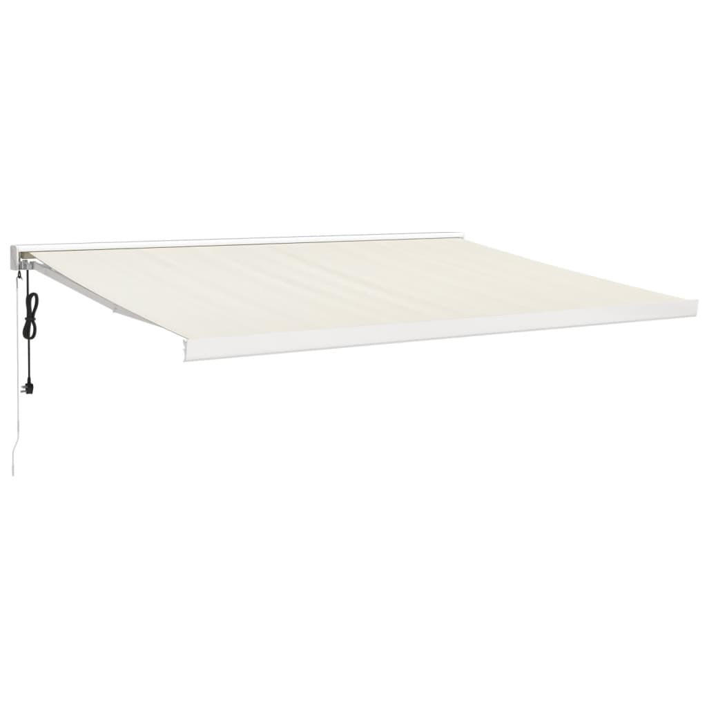 MARKISE Einziehbar Creme 4x3 m Stoff und Aluminium - Creme, Textil (400/300/400cm) - furnicato