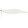 MARKISE Einziehbar Creme 4x3 m Stoff und Aluminium - Creme, Textil (400/300/400cm) - furnicato