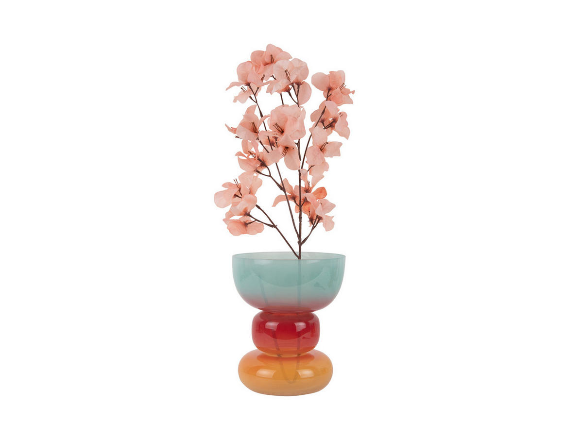 VASE Summer Vibes Wide 18/18/20 cm - Multicolor, Glas (18/20cm) - Present Time