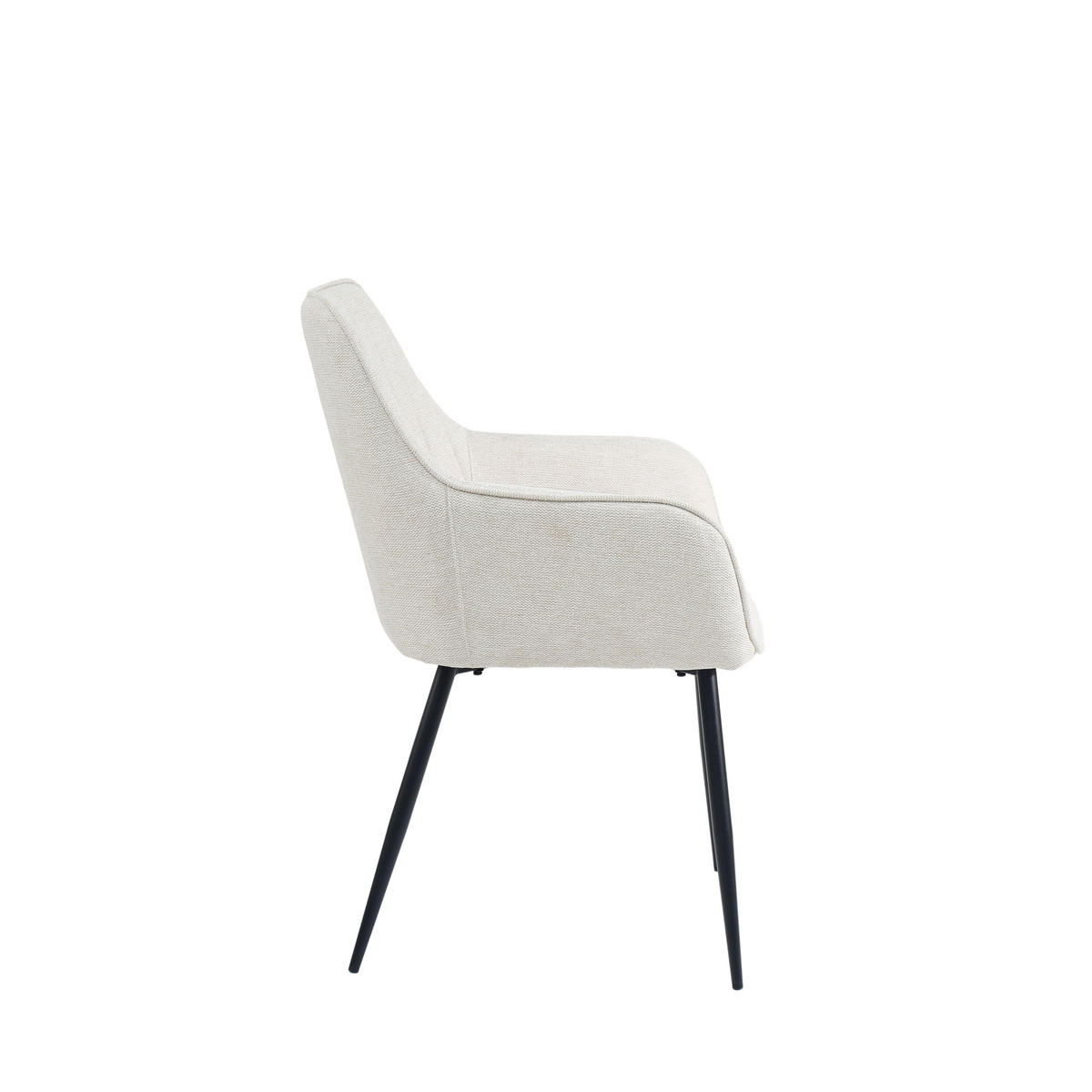 ESSZIMMERSTUHL Maud Creme/ Weiß - 2 er Set - Weiß, Kunststoff (55/85/57cm) - Housecraft Living