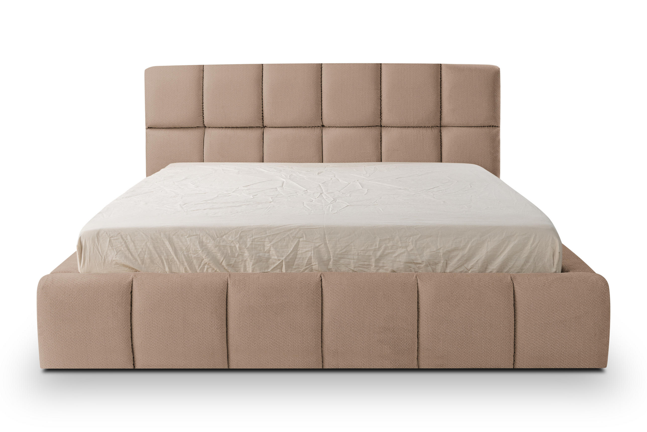 POLSTERBETT mit Stauraum 180x200 cm in Braun - Braun, Textil (180/200cm) - Home Collective