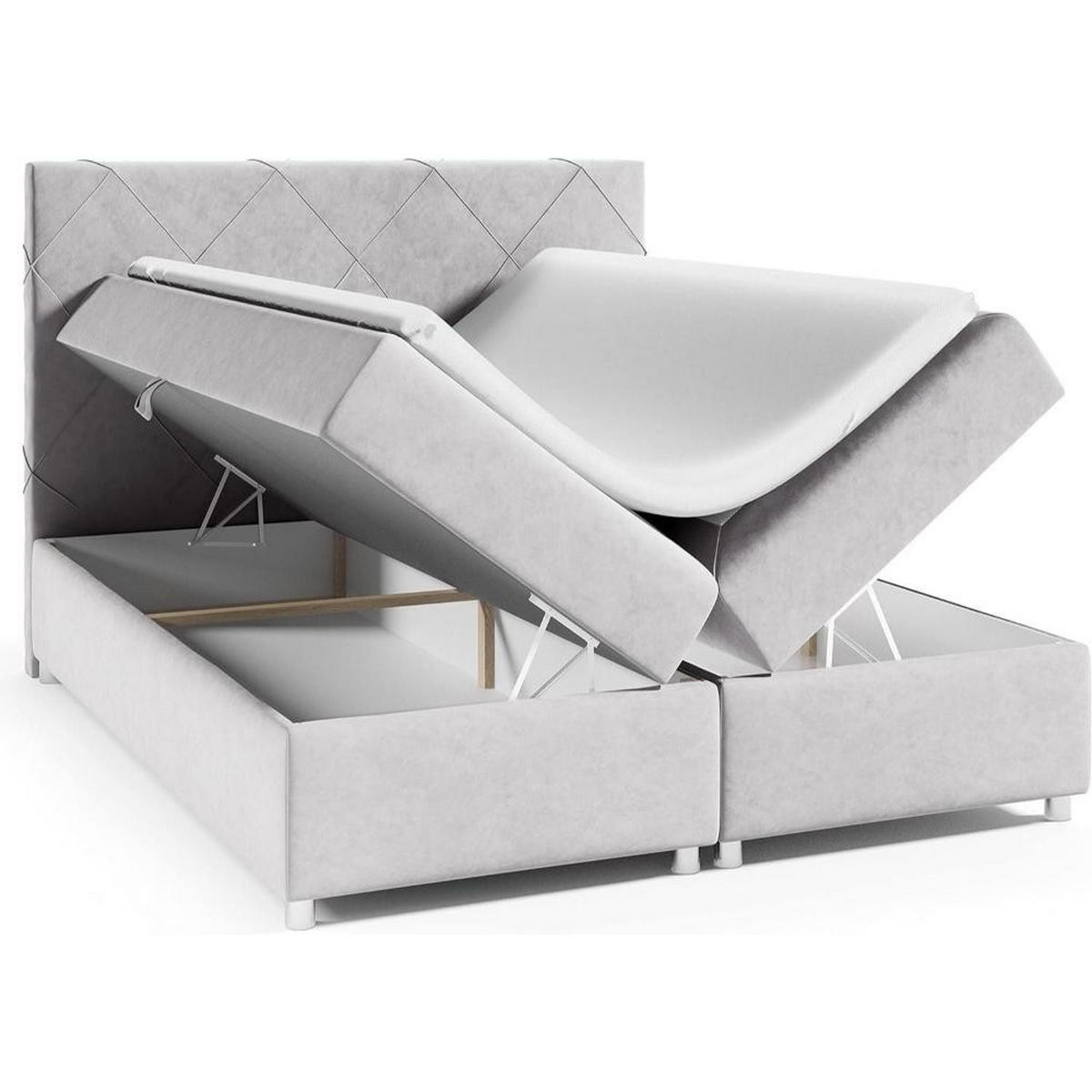BOXBETT Trinity K-7 Bonellfederkern inkl. Topper - Blau, Holz/Holzwerkstoff (160/200cm) - Best For Home