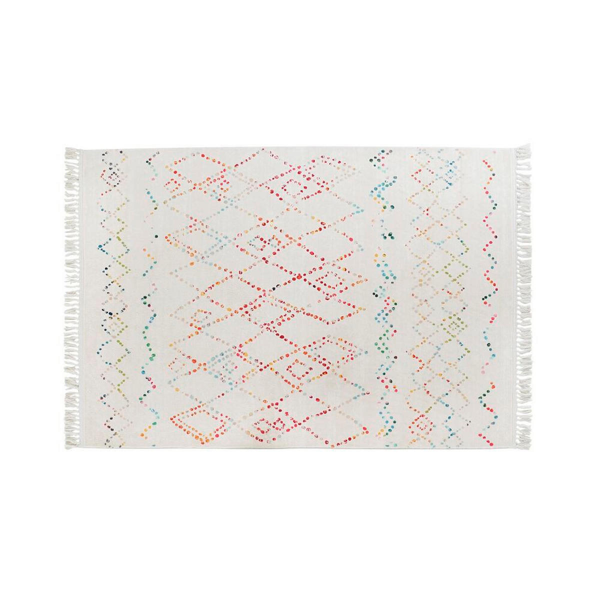 TEPPICH Weiß Bunt (120 x 180 x 0,7 cm) - Multicolor, Kunststoff (120/180cm) - DKD Home Decor
