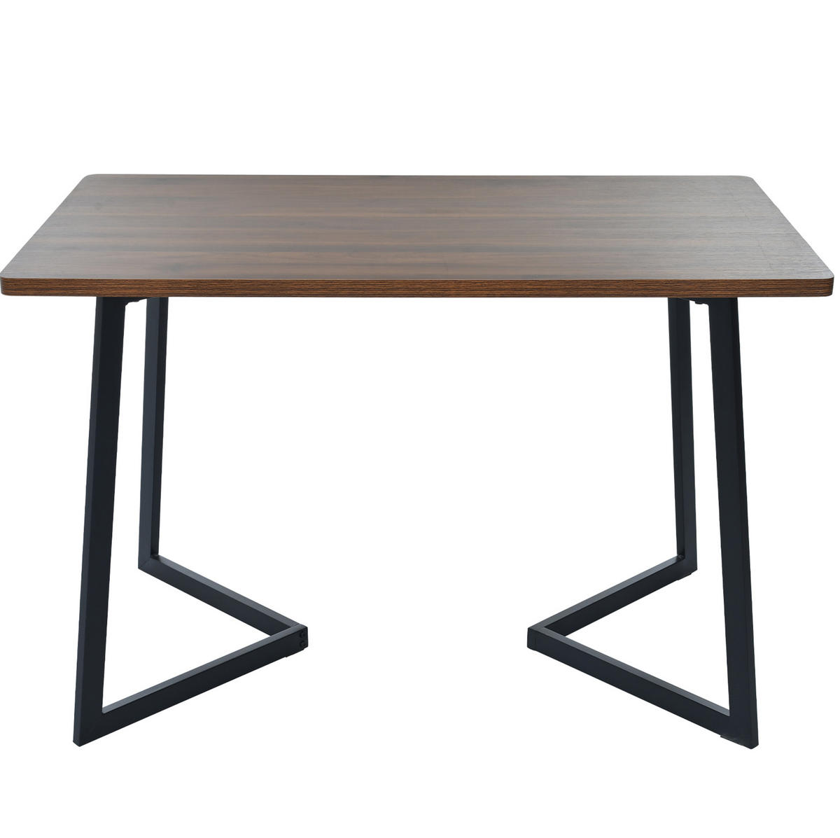 ESSTISCH, MDF in Holzoptik mit Metallgestell, 117/68/75 cm, Walnuss/Schwarz - Walnussfarben, Holzwerkstoff (117/68/75cm) - Redom