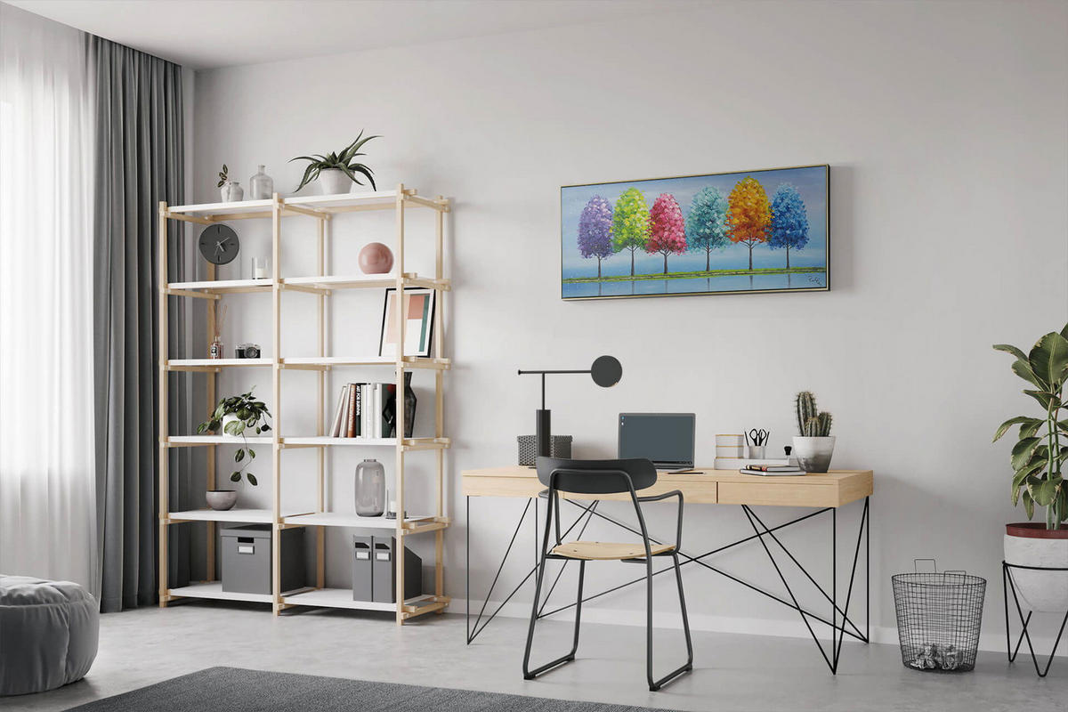 ÖLGEMÄLDE 120/60 cm - Multicolor, Holz/Textil (2/60cm) - KUNSTLOFT