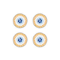 TELLER Napoli Ø20cm - 4er-Set - Zitrusfrucht - Weiß, Keramik (20cm) - Björn