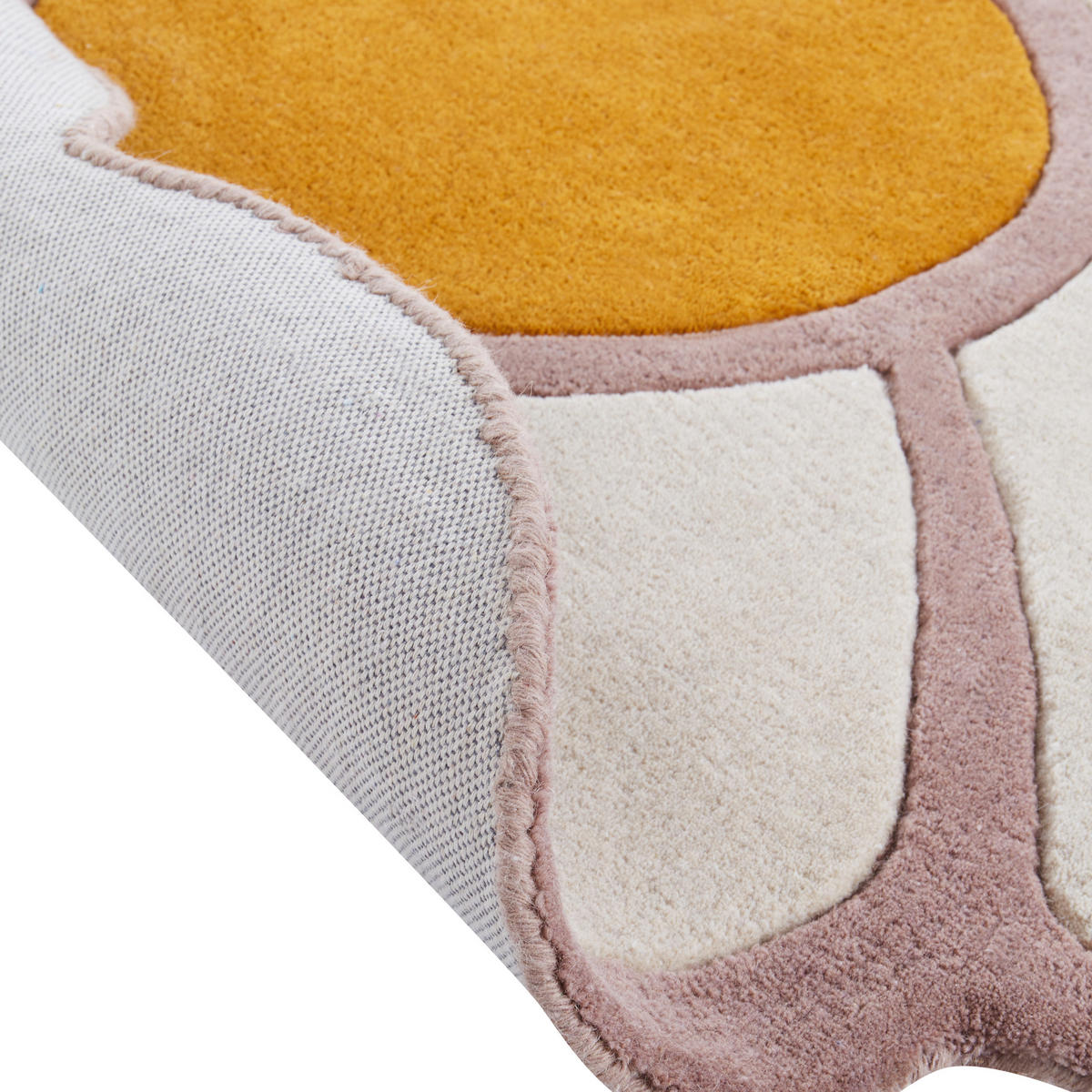 KINDERTEPPICH Thumbelina 120/120 cm - Multicolor, Naturmaterialen (120/120cm) - Beliani