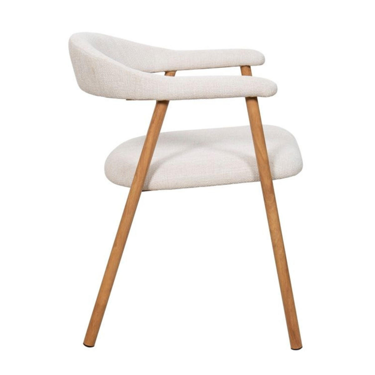 ESSZIMMERSTUHL 2er Set 2er-Set aus Stoff, beige/natur - Braun, Textil (56/76/54cm) - Giga Meubel