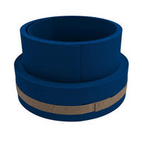 SICHTSCHUTZSTREIFEN Premium Akzentstreifen Set DUO Enzianblau 2,55m - Blau, Kunststoff (255/19cm) - ZAUN|ZU