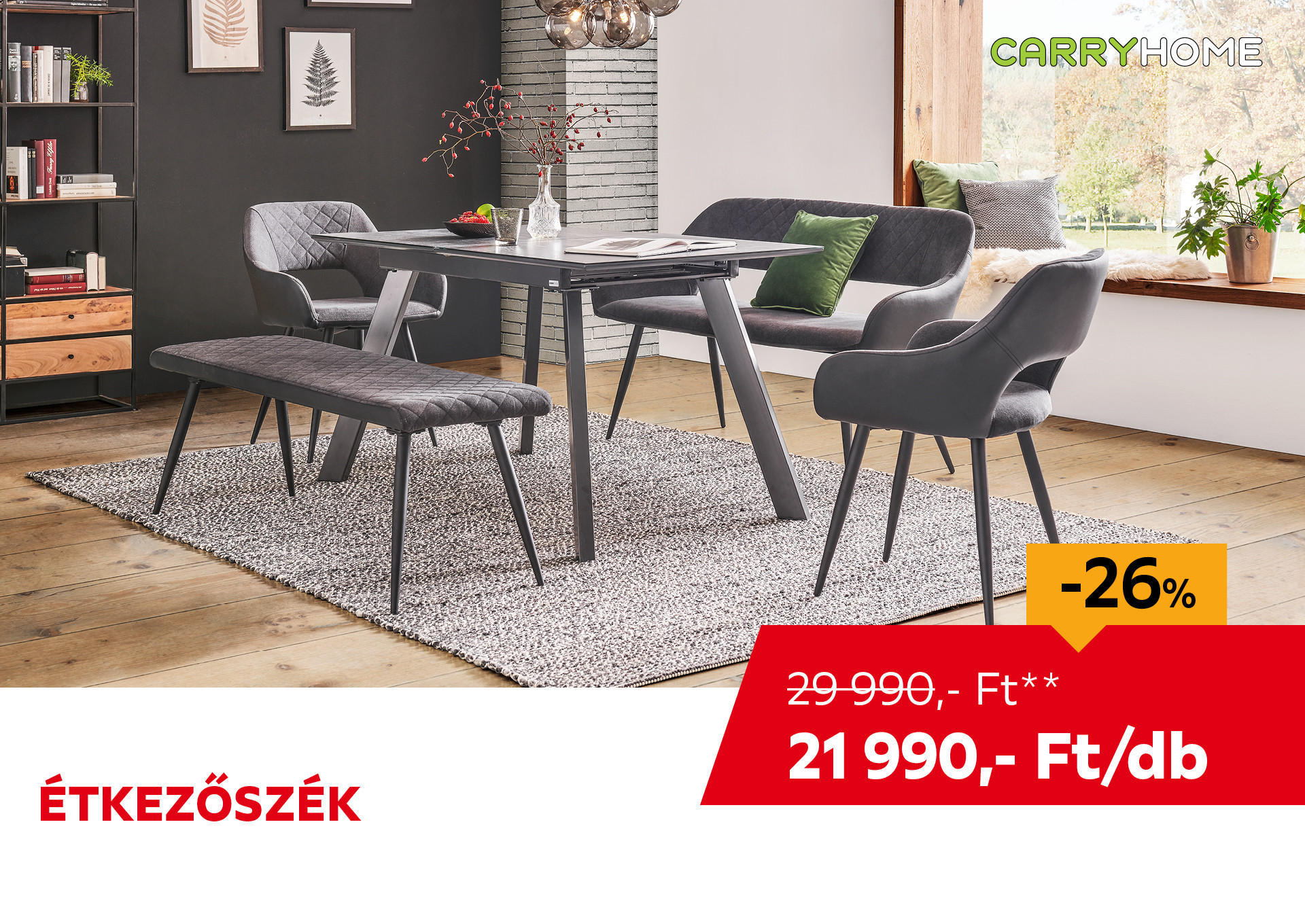 ÉTKEZŐSZÉK Kiemelt termék 29990 Ft.- helyett 21990 Ft.-
