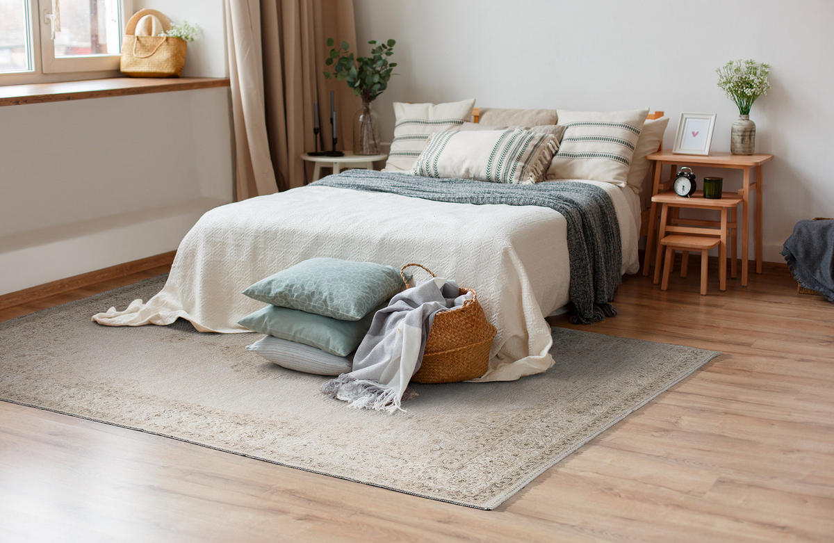 VINTAGE-TEPPICH Sand 80X195cm - Ecru, Textil (80/195cm) - Tesso Living