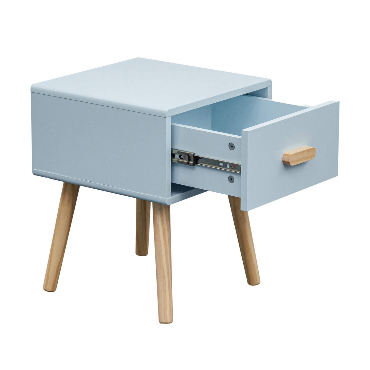 KINDERNACHTKÄSTCHEN Hellblau 35/35/44 cm - Hellblau, Holzwerkstoff (35/44/35cm)