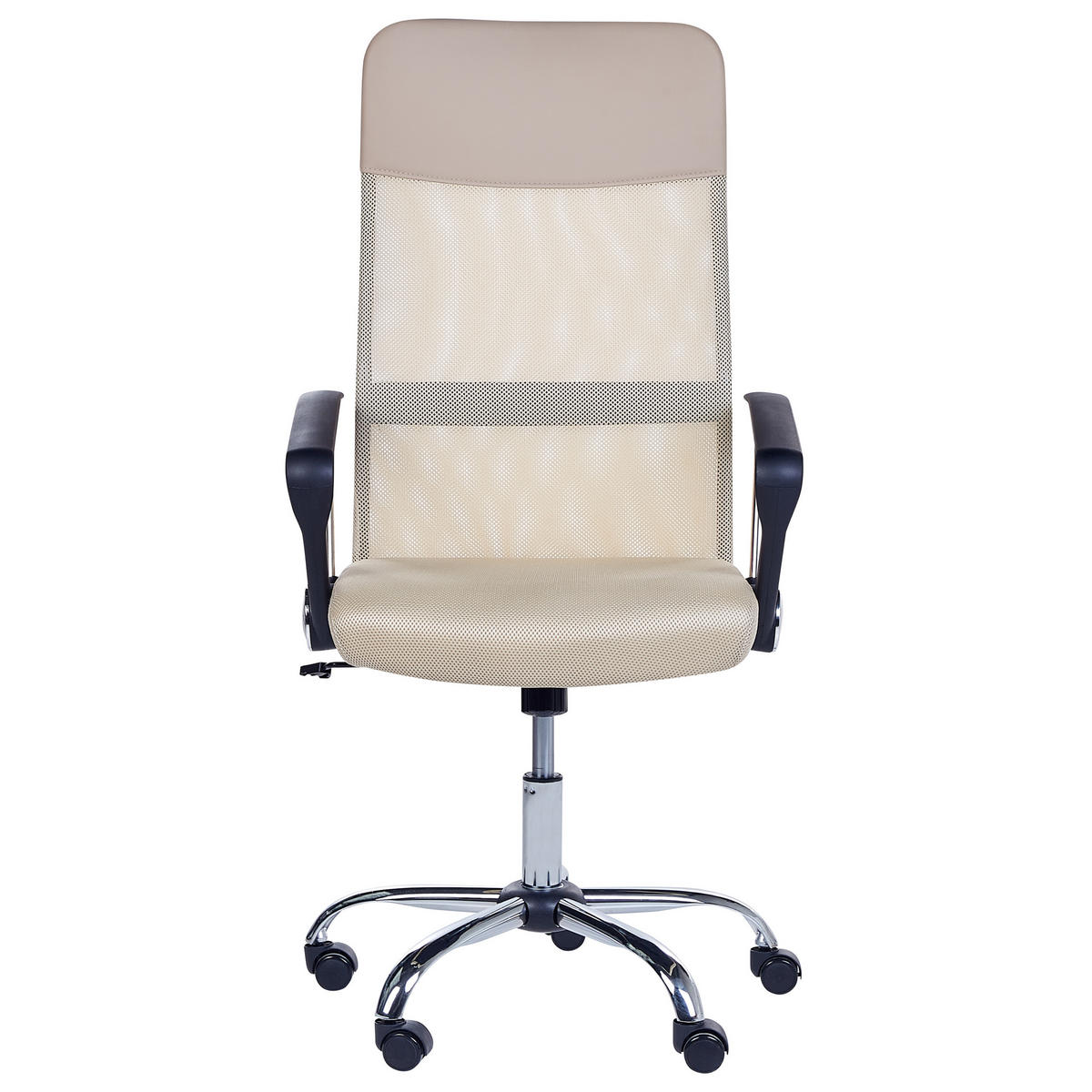 BÜROSTUHL Polyester Beige Design - Beige, Kunststoff/Textil (63/114/63cm) - Beliani