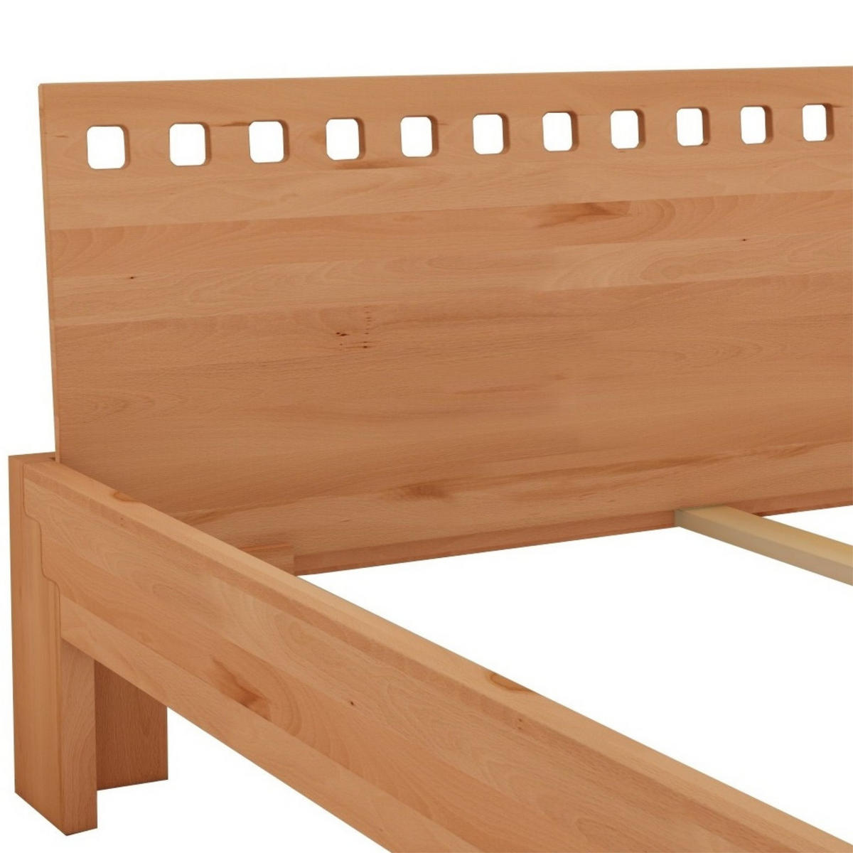 MASSIVHOLZBETT 180/200 cm aus Kernbuche - Braun, Holz (180/200cm) - MeinMassivholz