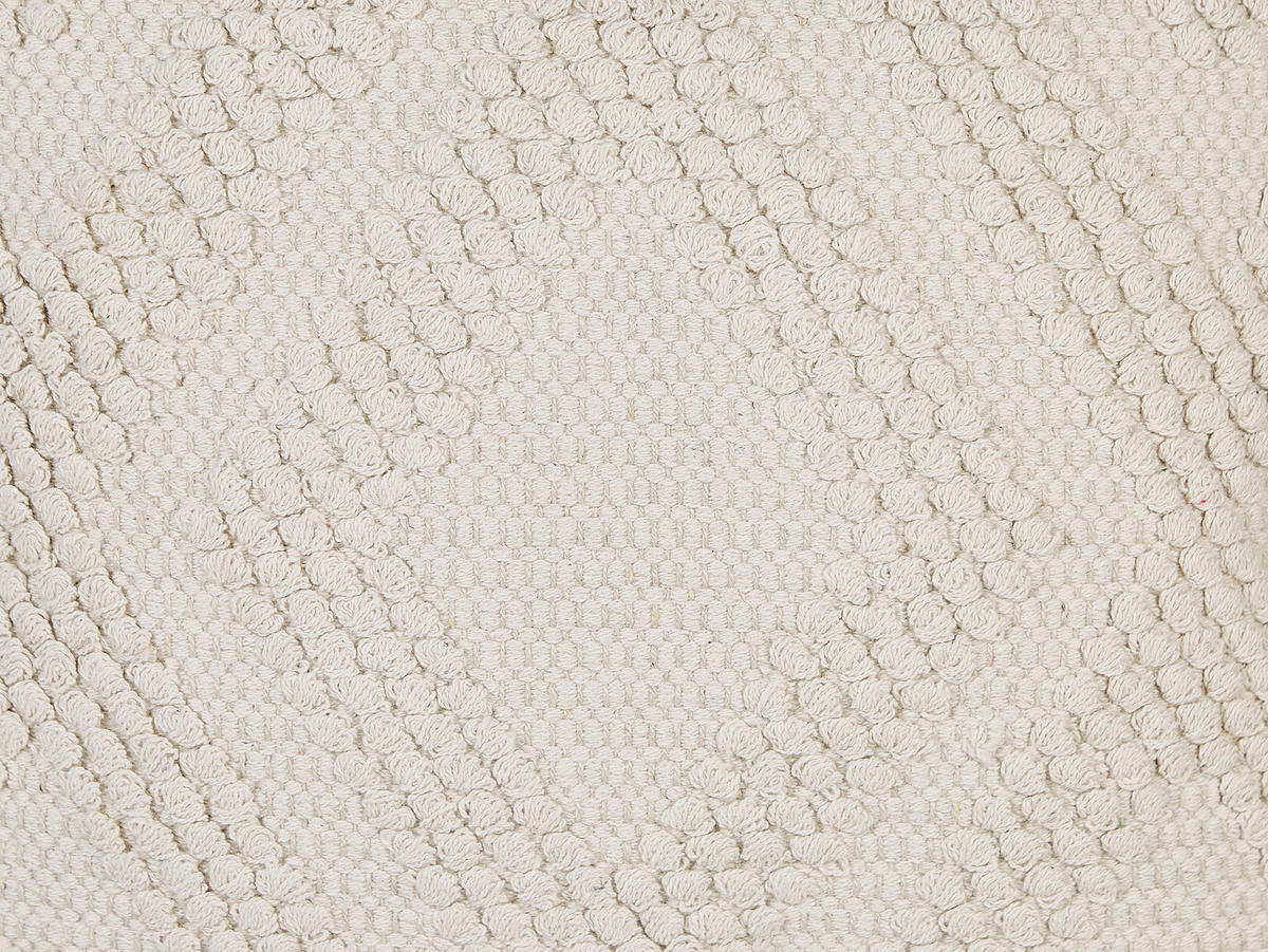 DEKOKISSEN 2er-Set Cremeweiß 45/45 cm Catalpa - Ecru, Naturmaterialen/Textil (45/45cm) - Beliani