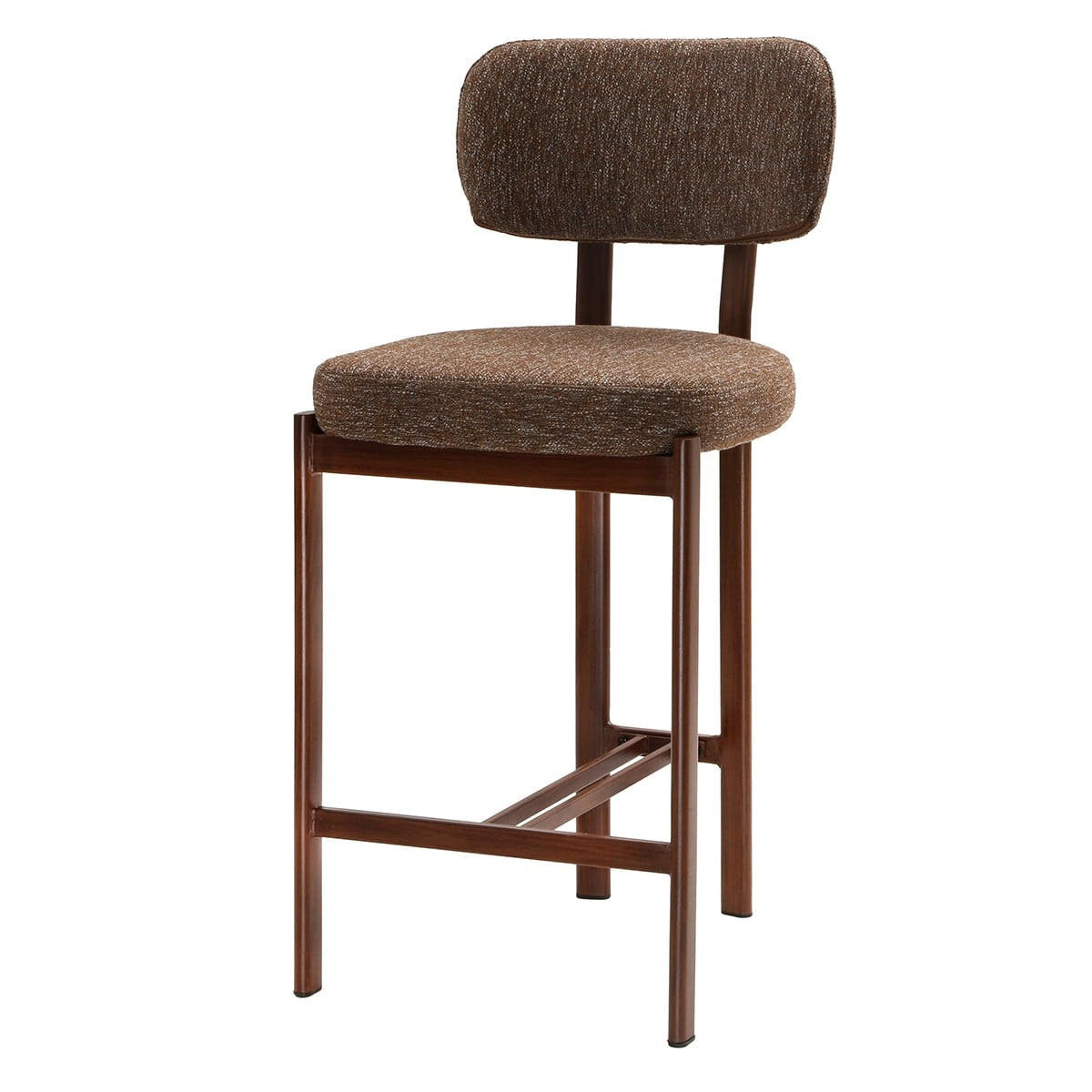 HOCKER 2er Set Stoff 56/56/92 cm - Braun, Textil (56/92/56cm) - Calicosy
