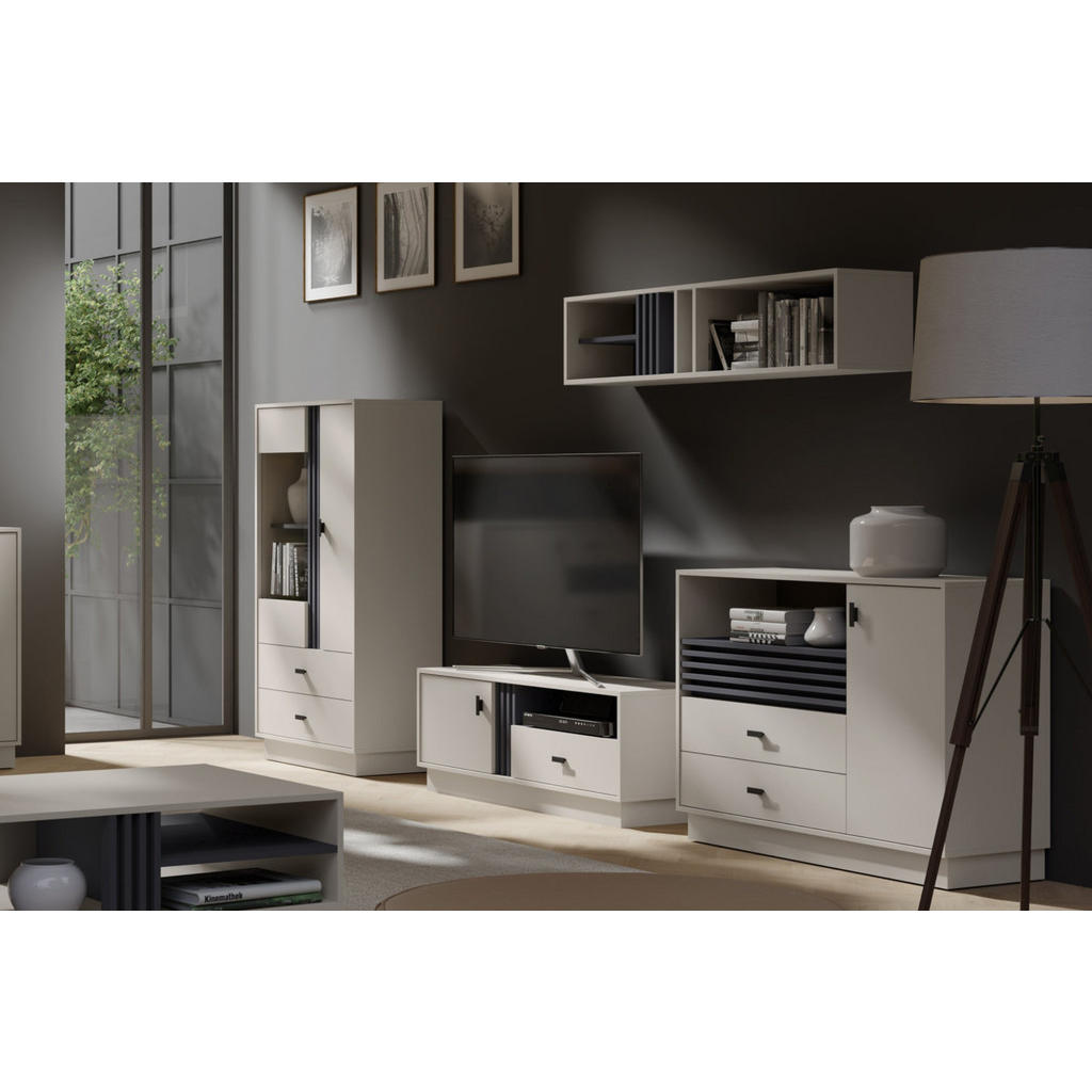 Thumbnail - Deine Möbel 24 Kommode, Kaschmir, Holzwerkstoff, 60x120x40 cm, Wohnzimmer, Kommoden & Sideboards, Kommoden