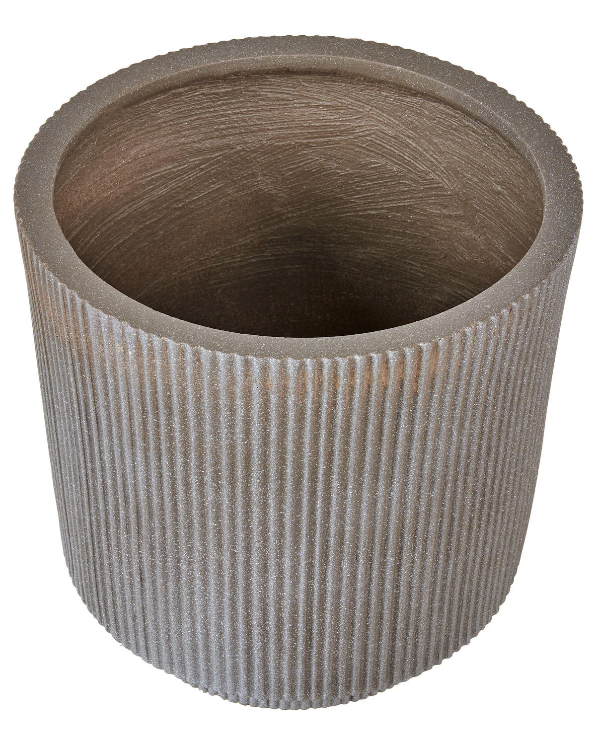BLUMENTOPF Beige Daria - Beige, Naturmaterialen (37cm) - Beliani