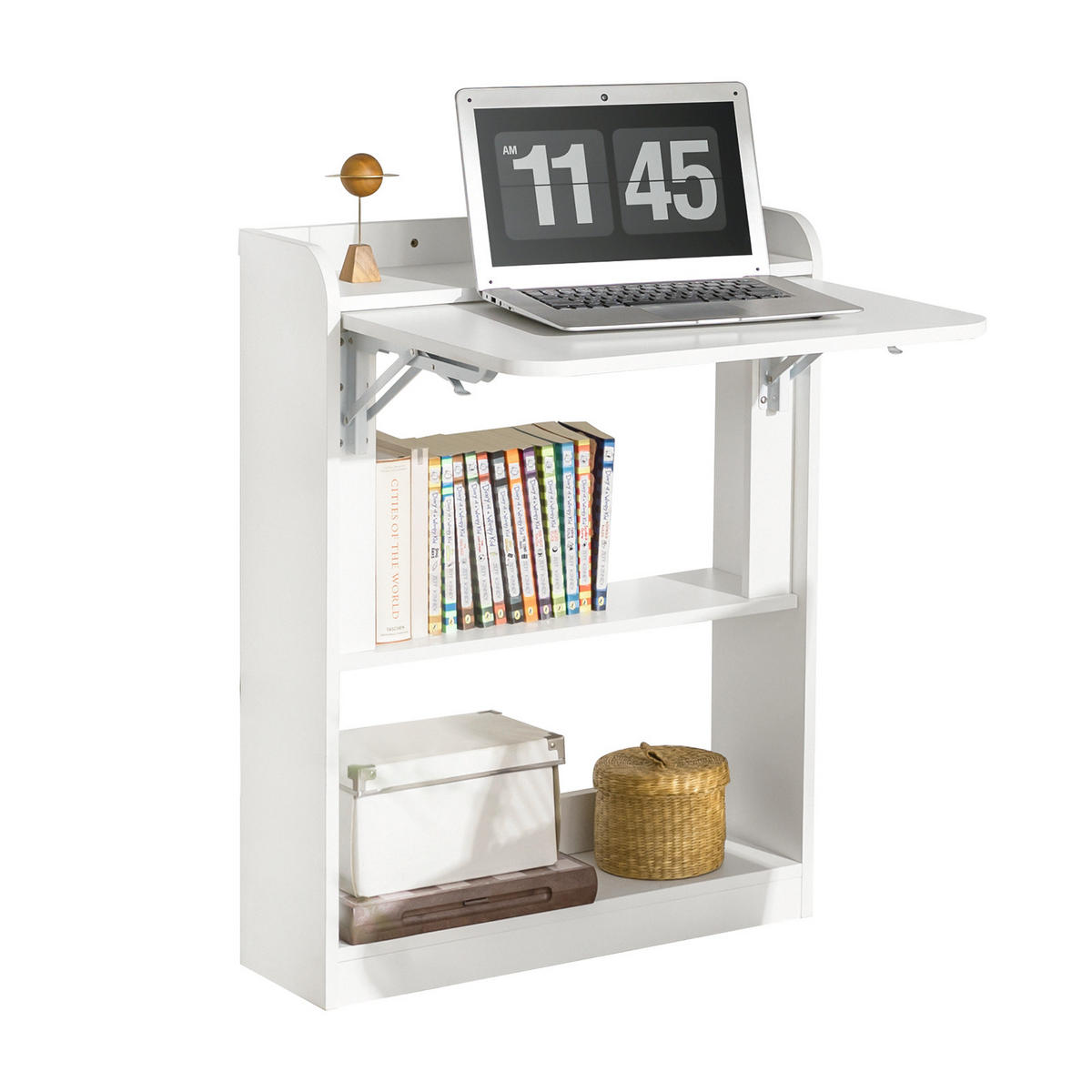 SCHREIBTISCH Weiß - Weiß, Holzwerkstoff (58/64/82cm) - SoBuy