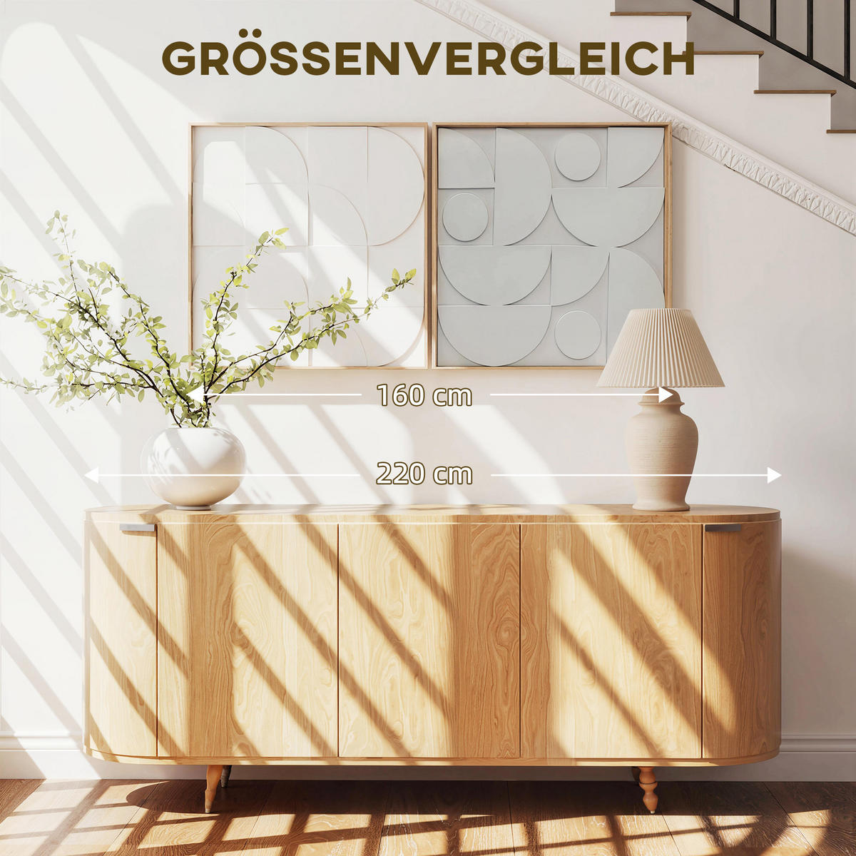 WANDDEKO-SET DE-08862 2-teilig, 3D geometrisch, 80/80 cm Weiß - Weiß, Holzwerkstoff (3.5/80/80cm) - ComfortXL