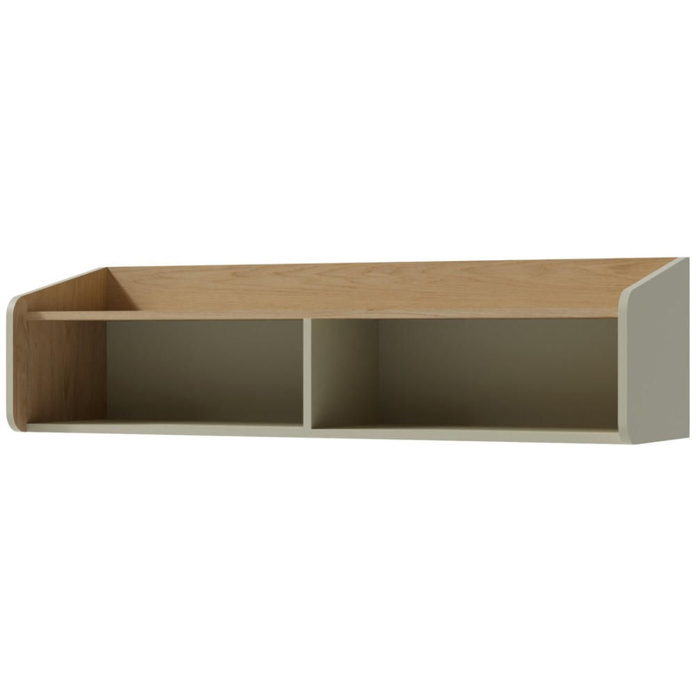Beautysofa Wandregal Eukalyptusholz 125x32x32 cm