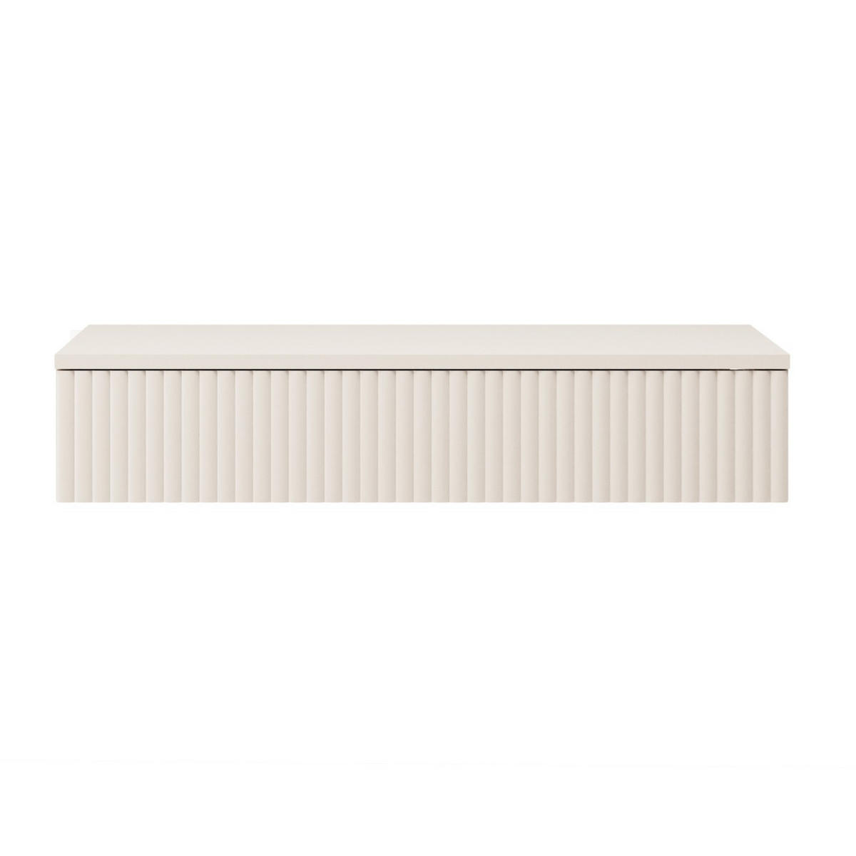 KONSOLENTISCH Soft mit 1 Schublade und geriffelten Fronten, Kaschmir - Kaschmir, Holzwerkstoff (38/83/17cm) - Beautysofa