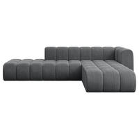 ECKSOFA modulares Sofa Zuvon-L1 - 296x177x70 cm Dunkelgrau - Dunkelgrau, Holzwerkstoff/Textil (296/177cm) - ALTDECOR