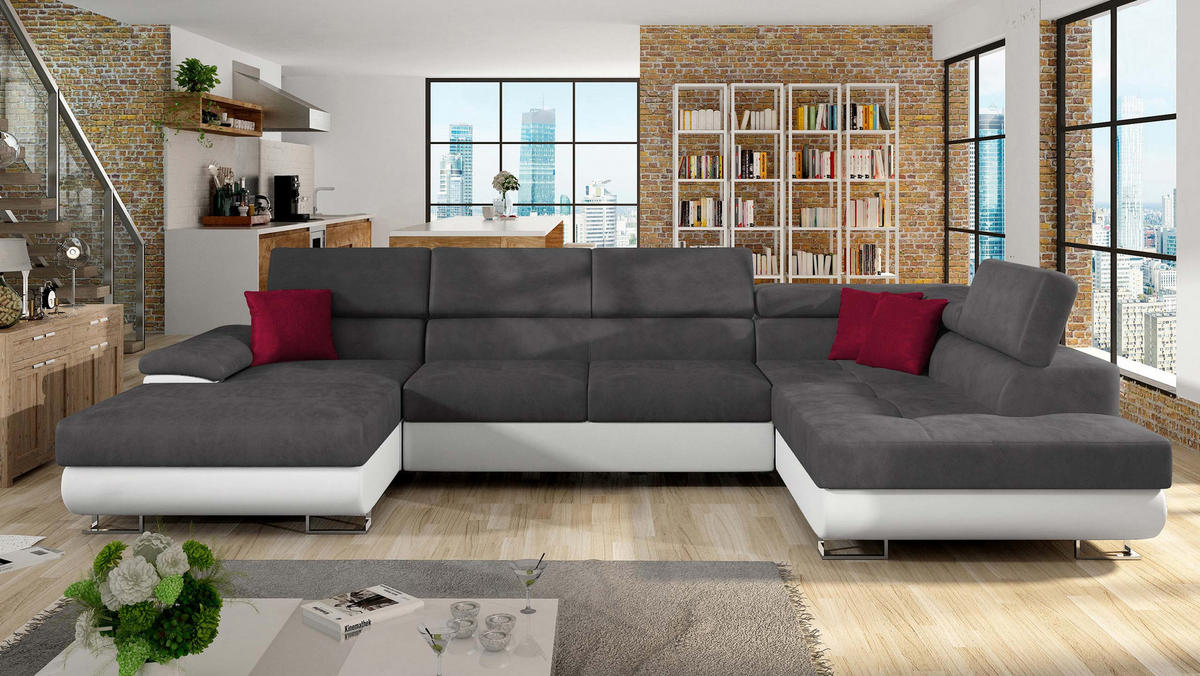 WOHNLANDSCHAFT Cotere Bis, Seite: Rechts - Multicolor, Holz (345/91/202cm) - MIRJAN24