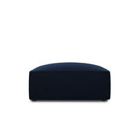 POUF Ruby aus Samt königsblau - Blau, Textil (93/40/93cm) - Micadoni
