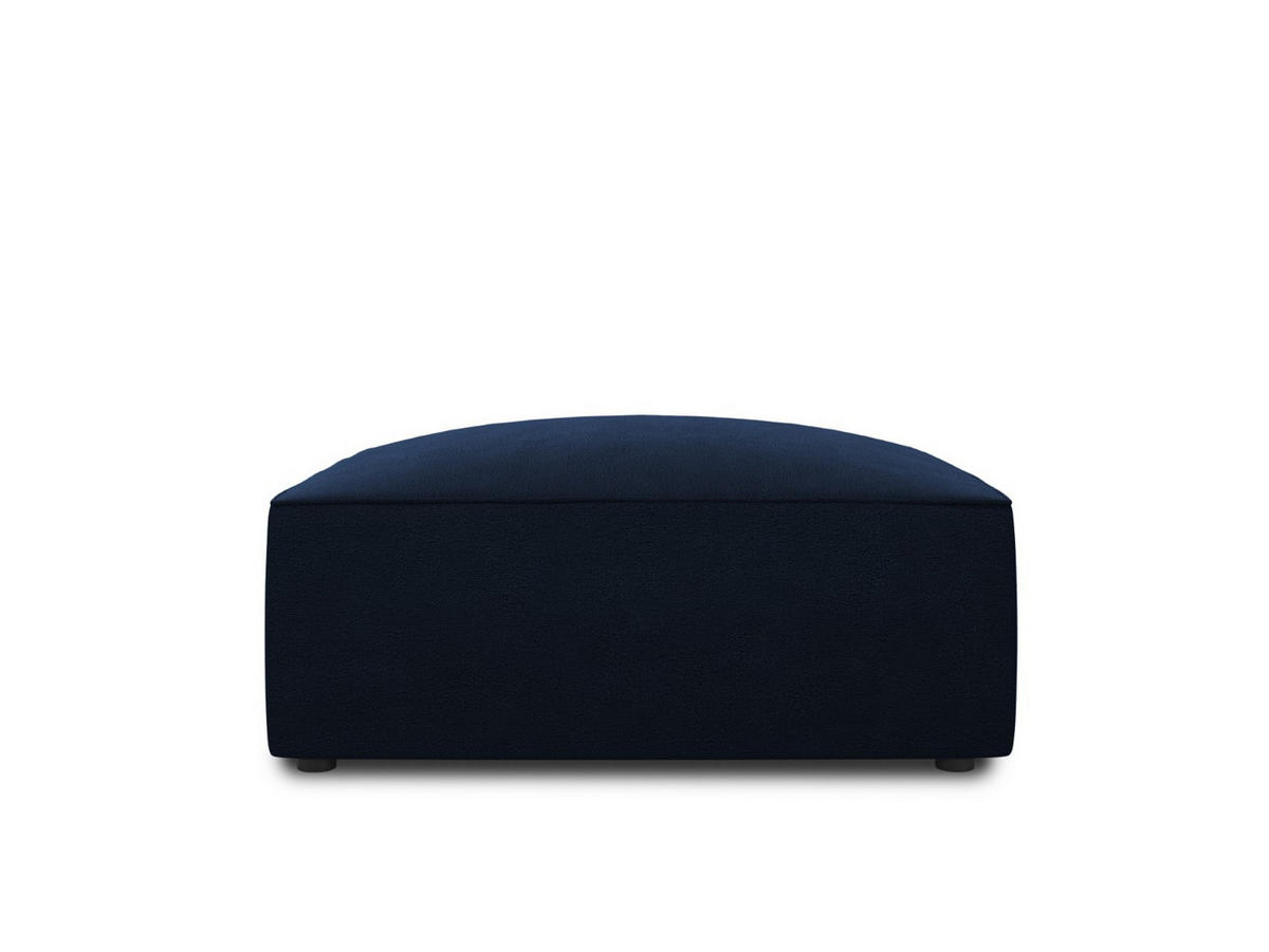 POUF Ruby aus Samt königsblau - Blau, Textil (93/40/93cm) - Micadoni
