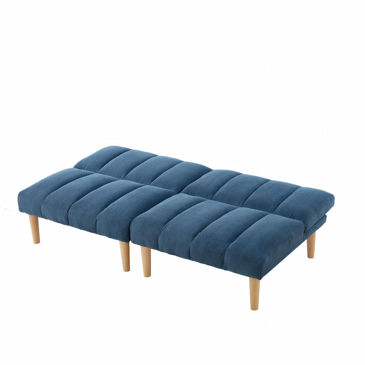 SCHLAFSOFA DE-35238 3-fach verstellbar Blau - Blau, Holzwerkstoff (82/72/167cm) - ComfortXL
