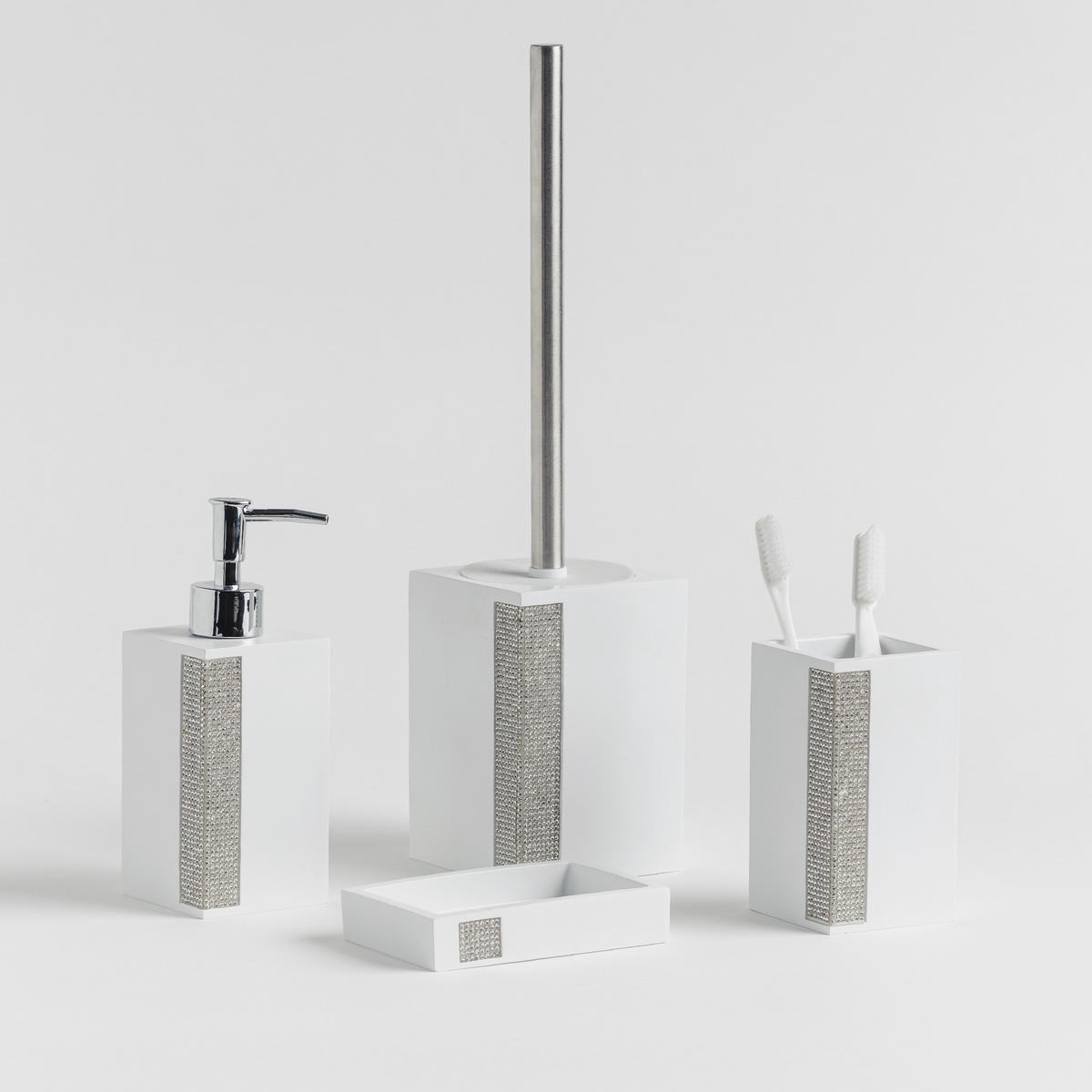 TOILETTENBÜRSTE Foyer - Weiß, Kunststoff (9/38/9cm) - home&you
