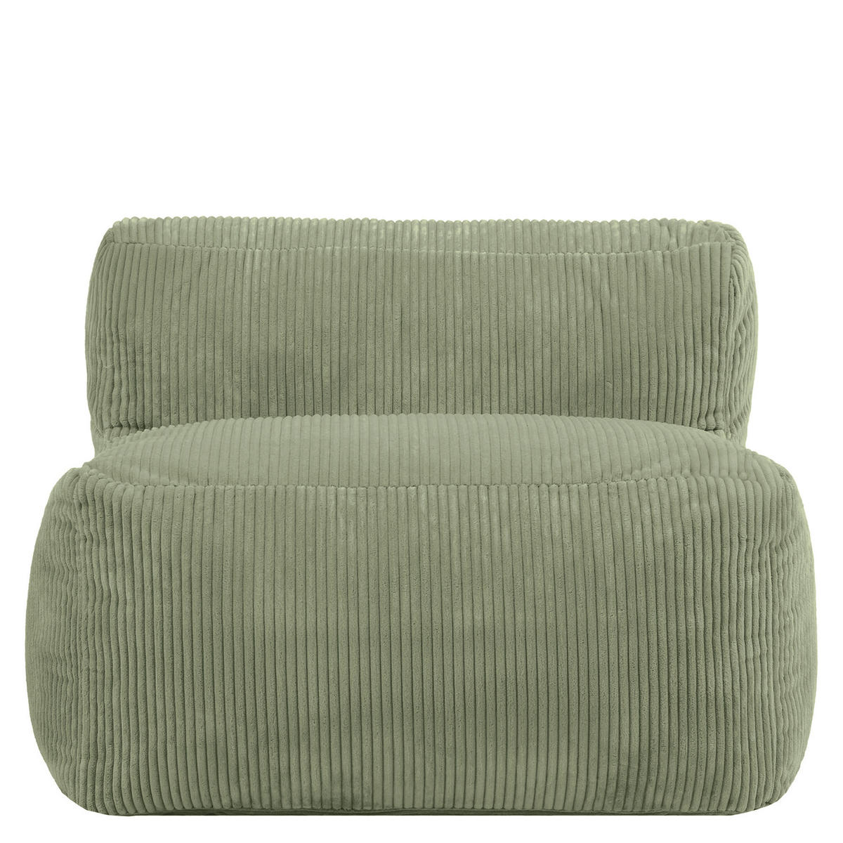 SITZSACK-SESSEL ZEN modular Cord - Grün, Textil (95/68/100cm) - icon