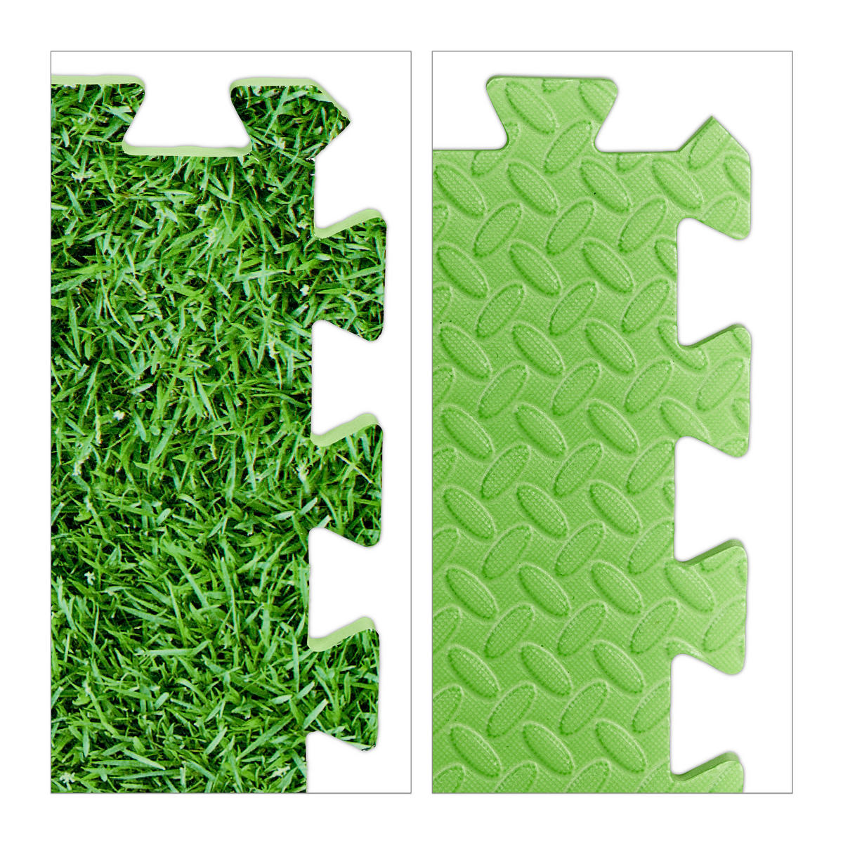 8XPODLOŽKA na podlahu - zelená, plast (61/61cm) - Relaxdays