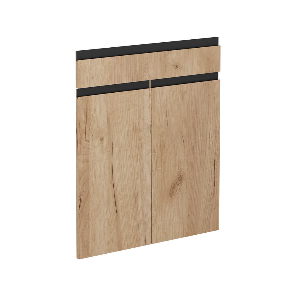 KÖKSFRONT R-Line Goldkraft ek 59.6x70.8 cm möbelfront för underskåp med lådor Honungsek 70.8/59.6/1.6 cm