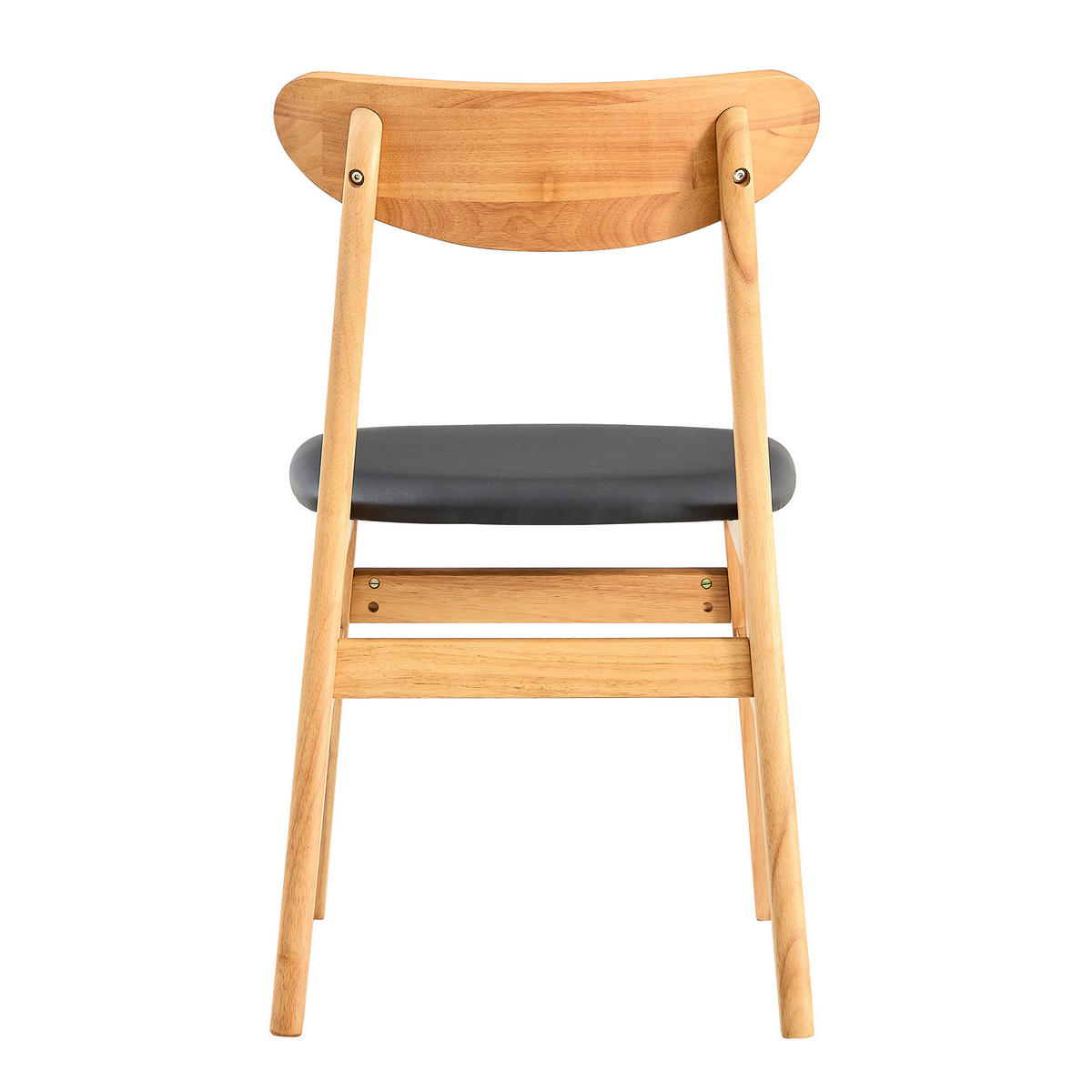 STUHL-SET DE-36740 2 Stück mit Rattan-Rückenlehne Natur - Naturfarben, Holzwerkstoff (43.9/78.7/45cm) - ComfortXL