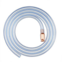 SCHÜTTELSCHLAUCH - Transparent, Kunststoff/Metall (2/2/245cm) - Relaxdays