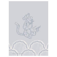 POSTER Disney's Tigger Cloudy Blue Sketch - Blau, Papier (50/70/0.1cm) - Poster&Frame