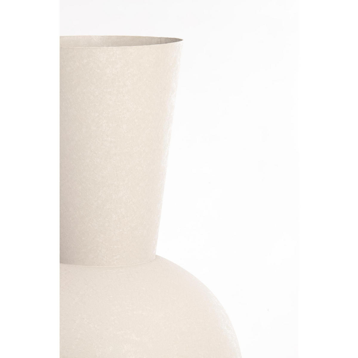 VASE Chedi Grau 39/39/83 cm - Grau, Metall (83cm) - Light & Living