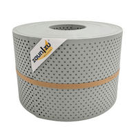 SICHTSCHUTZSTREIFEN Rille Gelocht 15 Prozent PP Streifen Steingrau 50m - Graubraun, Kunststoff (5000/19cm) - ZAUN|ZU