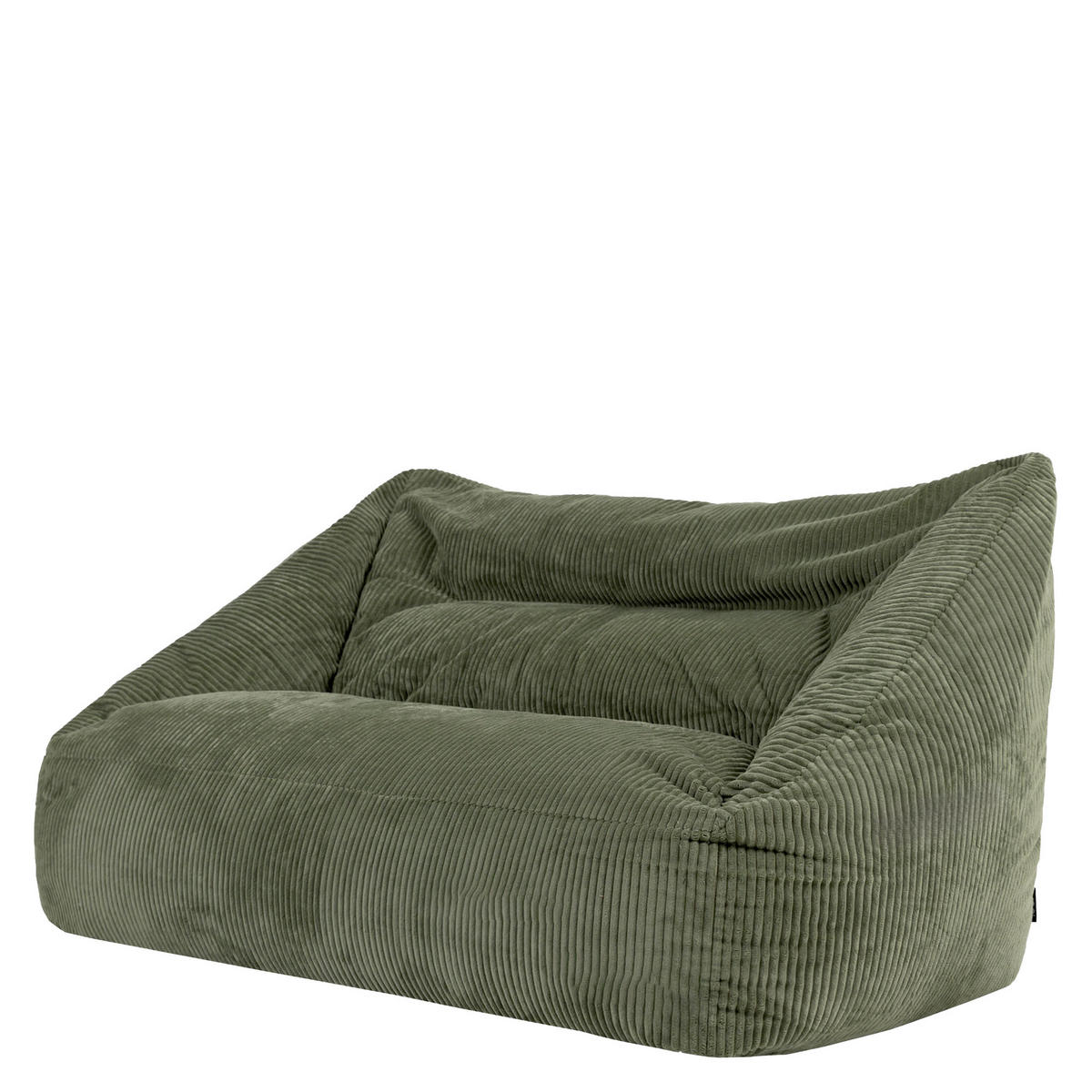 SITZSACK Sofa Cecilia Cord - Salbeigrün, Textil (160/70/93cm) - icon