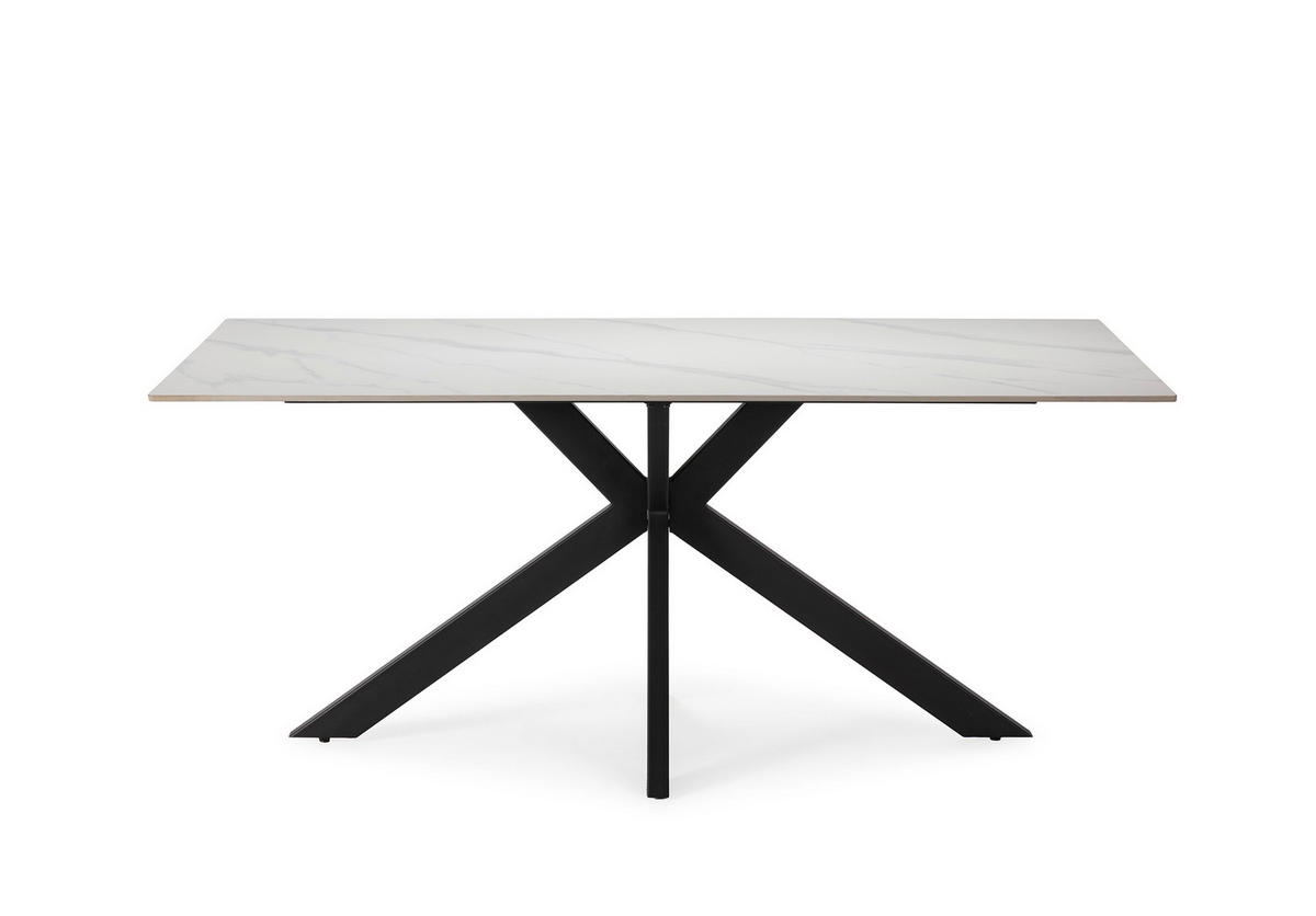 ESSTISCH Bimba Schwarz 180/90/76 cm - Schwarz, Keramik (180/90/76cm)